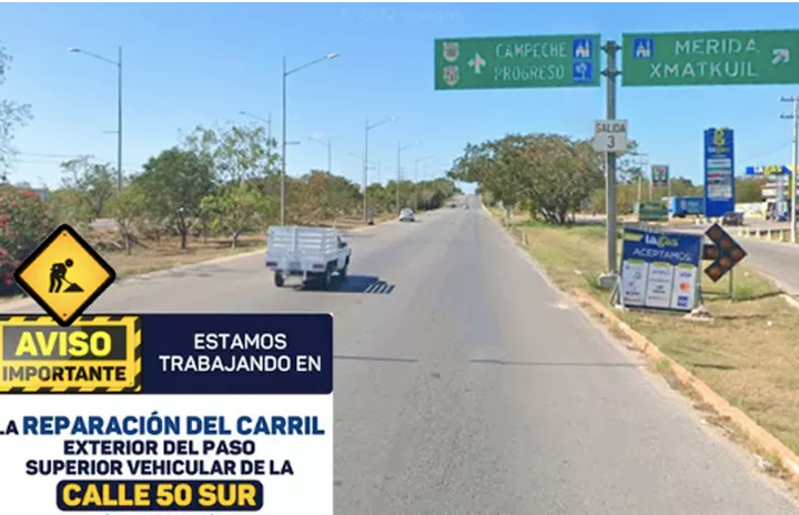 Carril del puente de la 50 sur permanecerá cerrado hasta el viernes