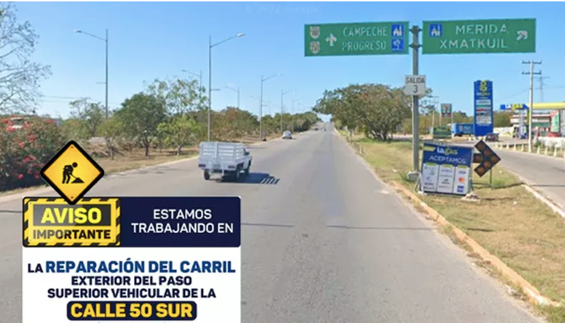 Carril del puente de la 50 sur permanecerá cerrado hasta el viernes