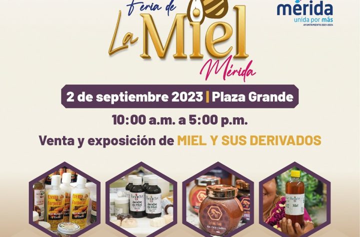 ¿Te gusta la miel? Acude a primera Feria de la Miel este sábado en Plaza Grande de Mérida