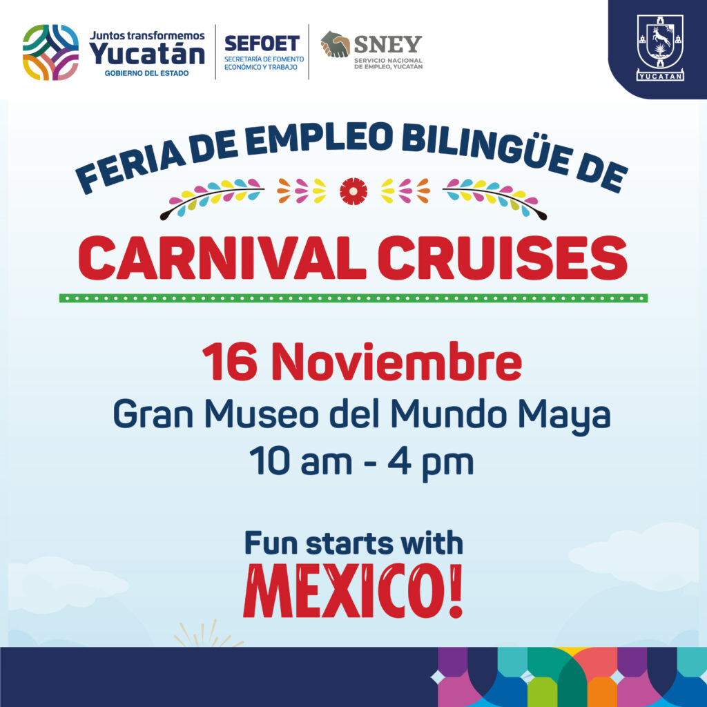 ¿Te gustaría trabajar en un crucero? Este jueves hay Feria de Empleo de Carnival Cruises