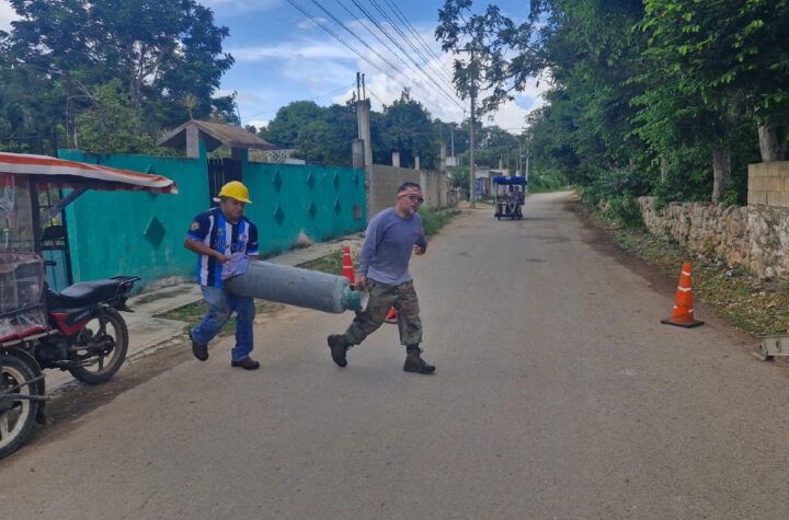 Explota tanque de gas en Yucatán, adulto y niño con graves quemaduras.