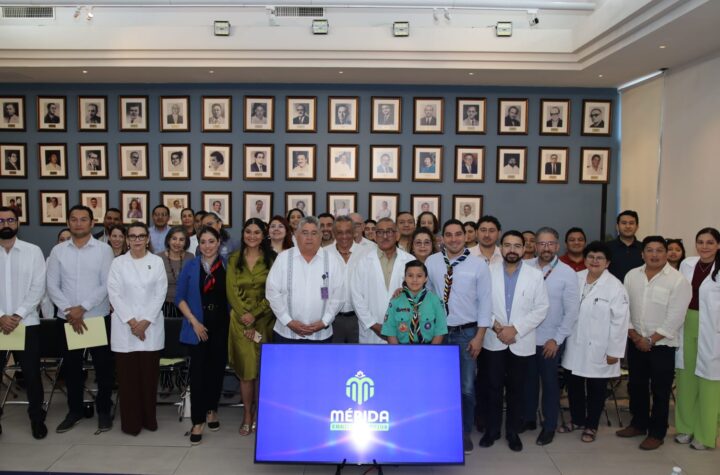 Consejo Municipal de Salud de Mérida respalda campaña de vacunación contra el sarampión.