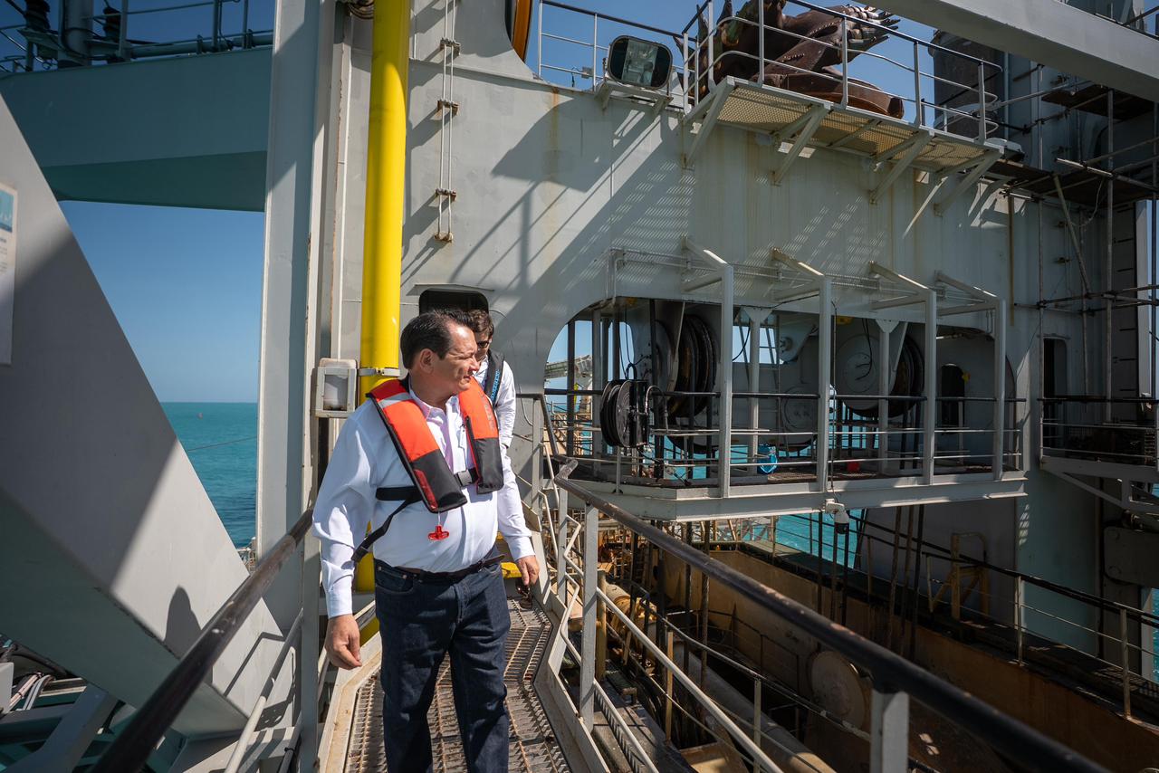 Supervisan fase final de ampliación del Puerto de Altura de Progreso