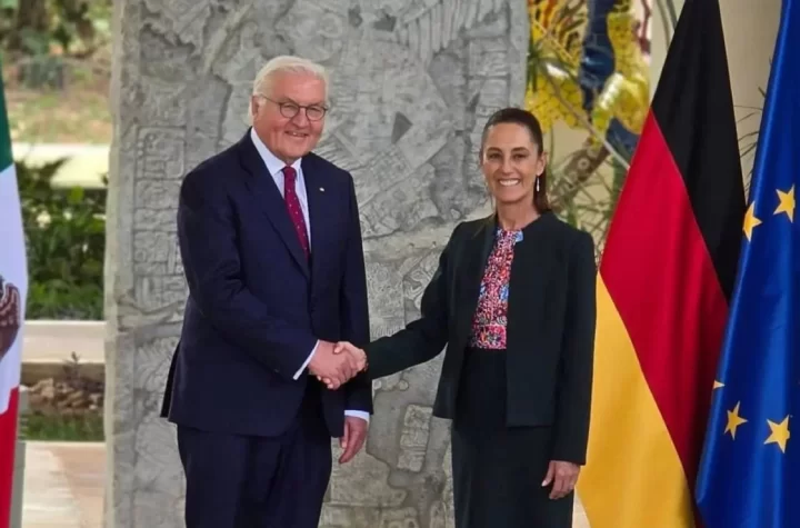 Claudia Sheinbaum recibe al presidente de Alemania en Quintana Roo