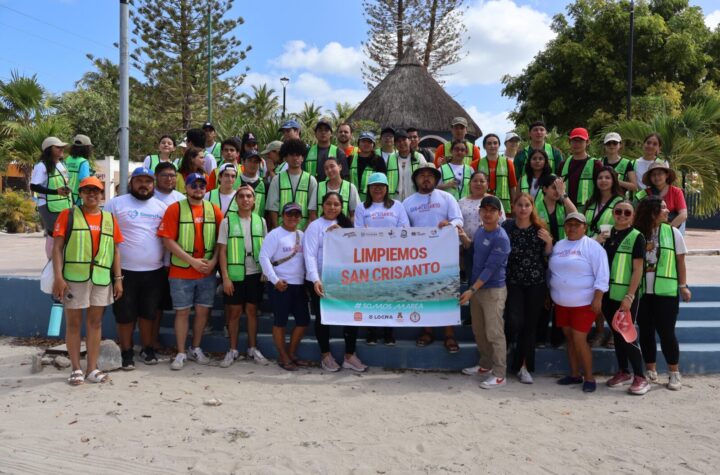 Suman esfuerzos en San Crisanto para sanear siete kilómetros de costa