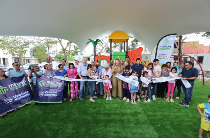 Entregan parque con participación ciudadana en San Francisco Chuburná