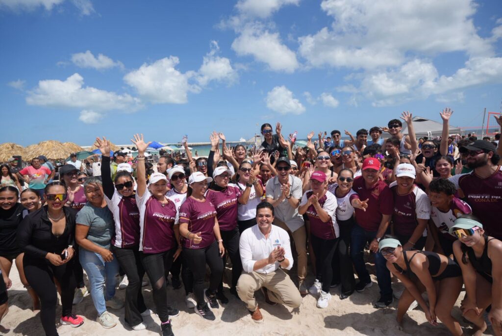 Inaugura Rommel torneo juvenil de voleibol de playa