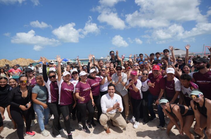 Inaugura Rommel torneo juvenil de voleibol de playa