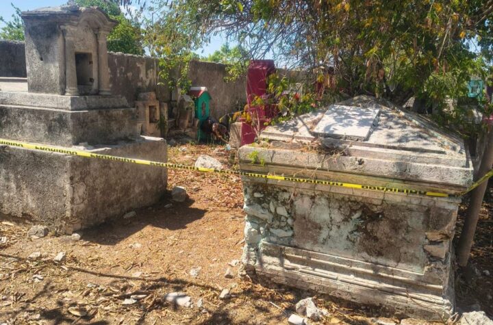 Hallazgo de cadáver en panteón de Mérida moviliza autoridades