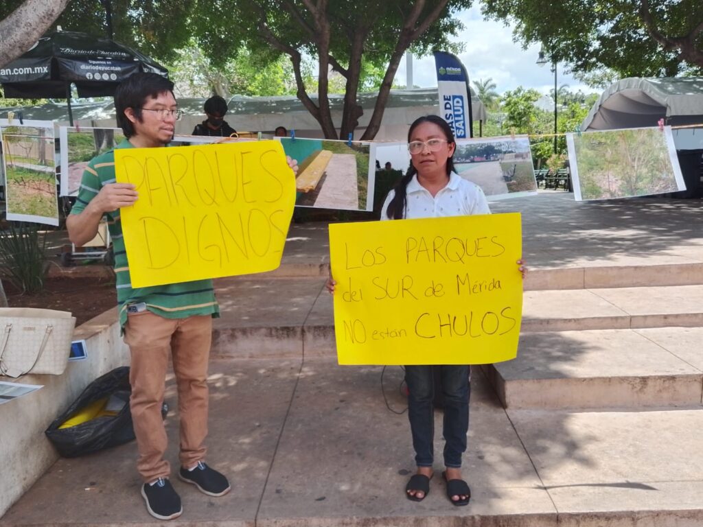 Reclamos vecinales evidencian rezago en atención a espacios públicos en Mérida