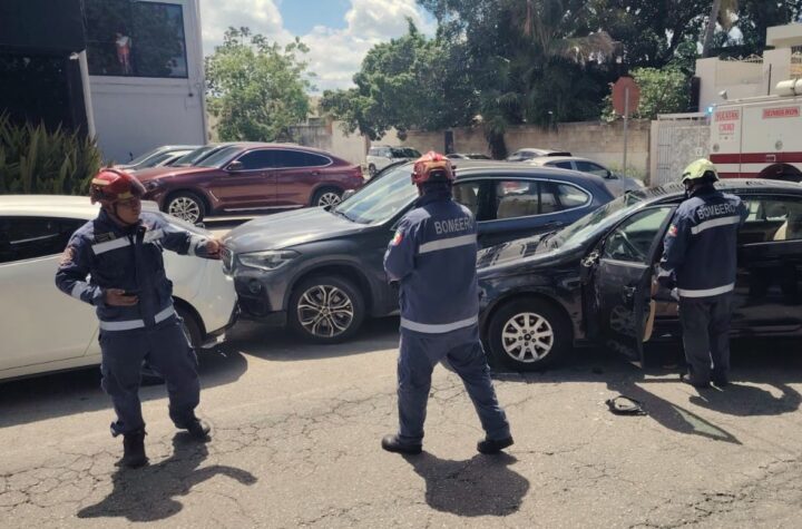 Conductor extranjero provoca colisión múltiple en el norte de Mérida