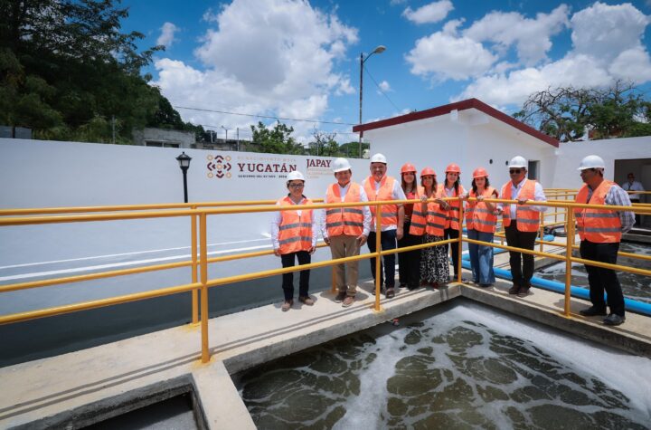 Rehabilita Gobierno del Estado planta de tratamiento de aguas residuales en Mérida