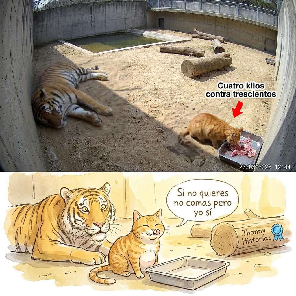 El gato más valiente de México se mete con un tigre y sale ganando