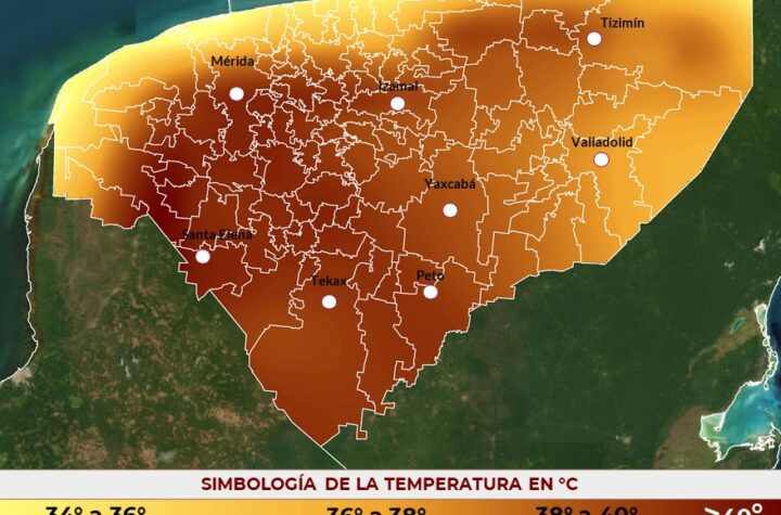 Alerta Procivy por ola de calor en Yucatán a partir del 24 de abril