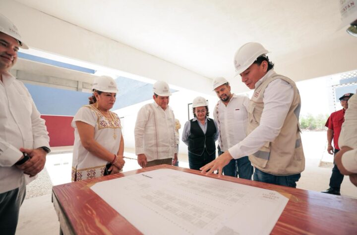 Supervisan avances finales de la Universidad Nacional Rosario Castellanos en Kanasín
