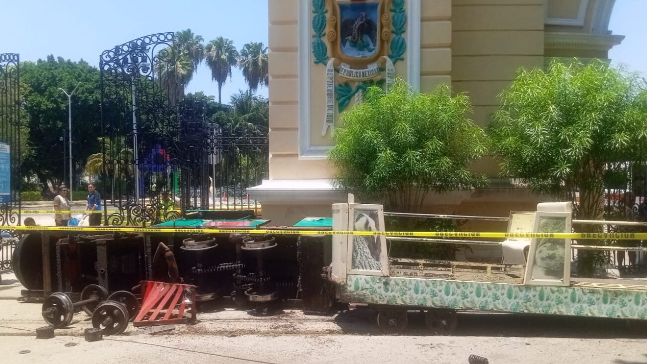 Descarrilamiento del “trenecito” en Parque Zoológico del Centenario deja tres lesionados y evidencia abandono