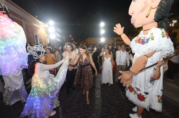 Agradece Cecilia Patrón a todos los asistentes a la Noche Blanca: “Es para todos y llega a todos los rincones de Mérida”