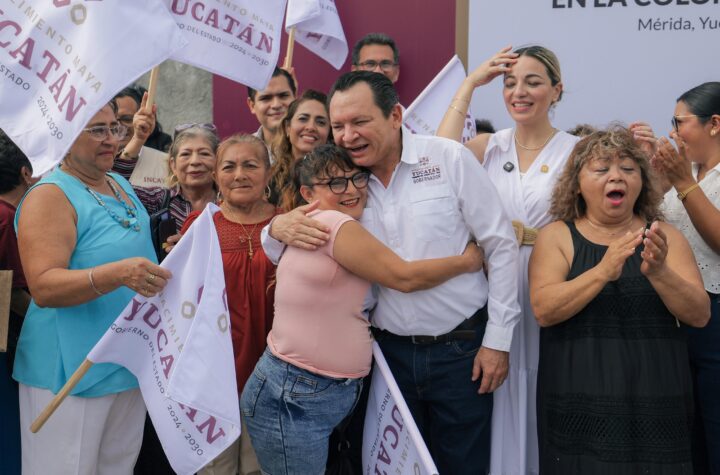 Gobernador Joaquín Díaz Mena pone fin a 40 años de rezago en calles de la Serapio Rendón