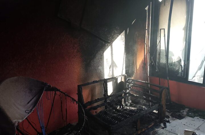 Atiende SSP incendio en vivienda de la colonia Obrera