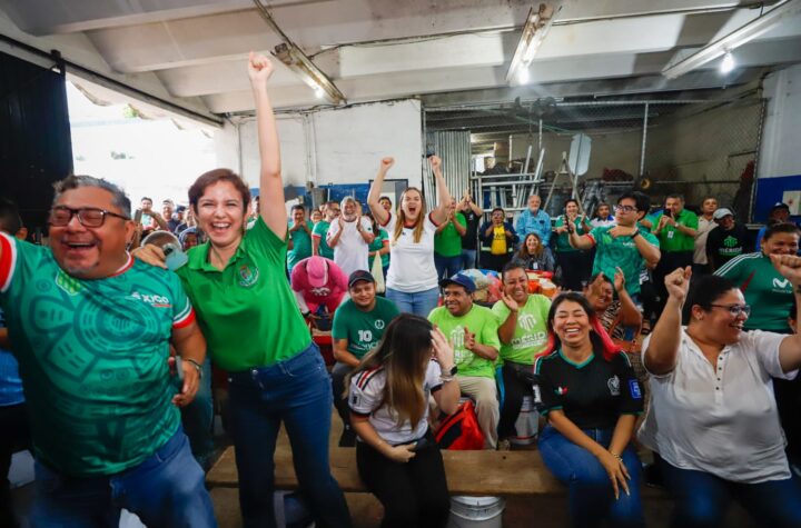 Cecilia Patrón comparte momento deportivo con colaboradores municipales, en reconocimiento a su labor de todos los días