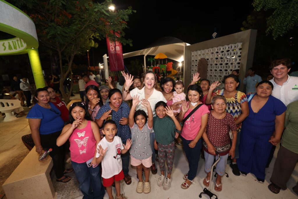 “En Mérida las obras las deciden las y los meridanos”: Cecilia Patrón; entrega alcaldesa el Parque Santa María de Guadalupe
