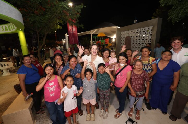 “En Mérida las obras las deciden las y los meridanos”: Cecilia Patrón; entrega alcaldesa el Parque Santa María de Guadalupe