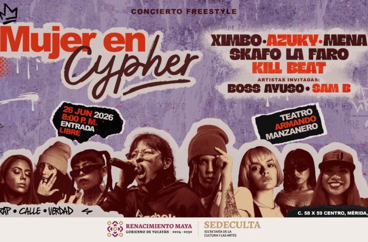 Mujer Cypher llega al Teatro Armando Manzanero con rap, freestyle y talento femenino