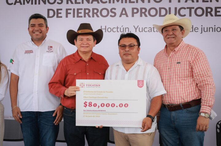 Renacimiento Maya cumple al campo yucateco con 116 mdp en ganadería, apicultura y caminos rurales