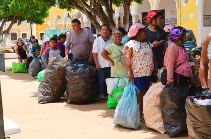 Mercado Circular recupera 1,363.5 kilogramos de reciclables en Izamal