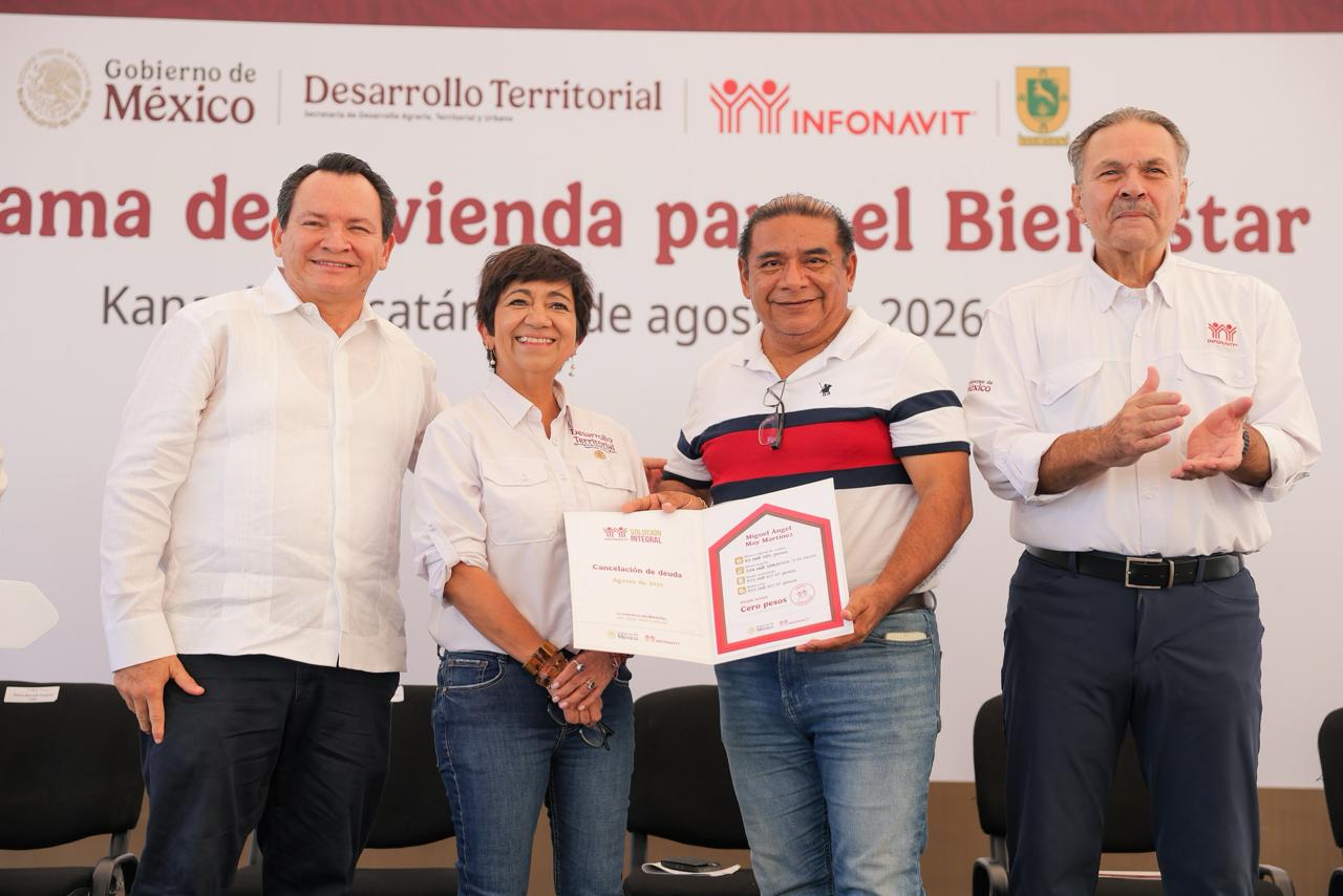 Renacimiento Maya y Gobierno de México llevan vivienda propia a más de 47 mil familias yucatecas