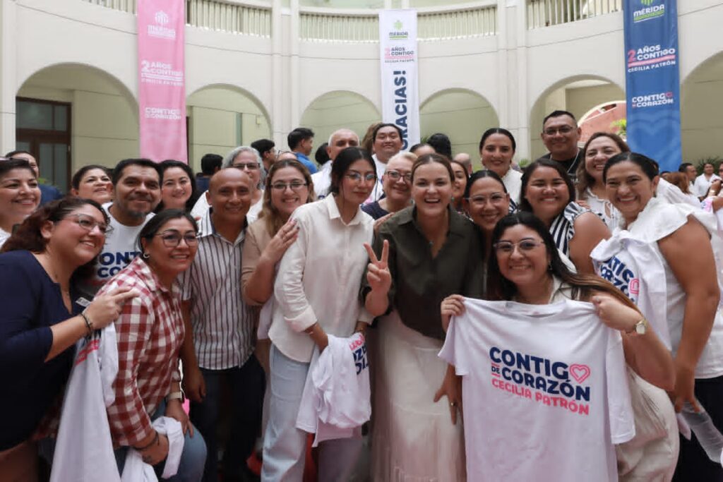 Gracias por servir de corazón a la ciudad, hacen que Mérida funcione bien: Cecilia Patrón.