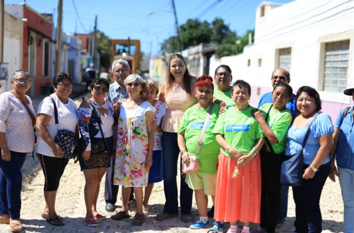 Avanza en Mérida la rehabilitación integral de calles para evitar inundaciones y proteger el patrimonio de la ciudadanía.