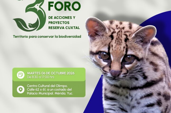 Reserva Cuxtal realizará el 3er Foro de Acciones y Proyectos “Territorio para conservar la biodiversidad”.