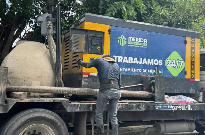 Ayuntamiento de Mérida intensifica trabajos preventivos ante efectos de zona de baja presión en el Golfo de México.