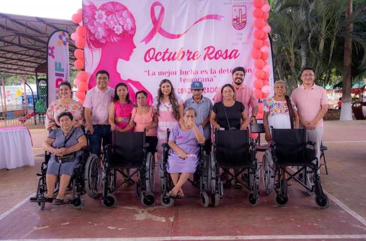 DIF Yucatán lleva la Agenda Rosa a Tzucacab: entrega prótesis mamarias