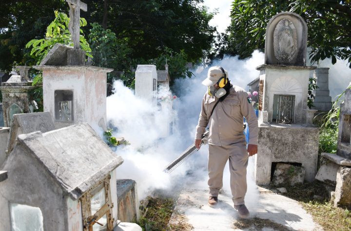 Yucatán refuerza la fumigación en panteones por Días de Fieles Difuntos