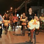Más de 3 mil ciclistas se apropian de calles del centro de Mérida en la décima Rodada de las Ánimas.